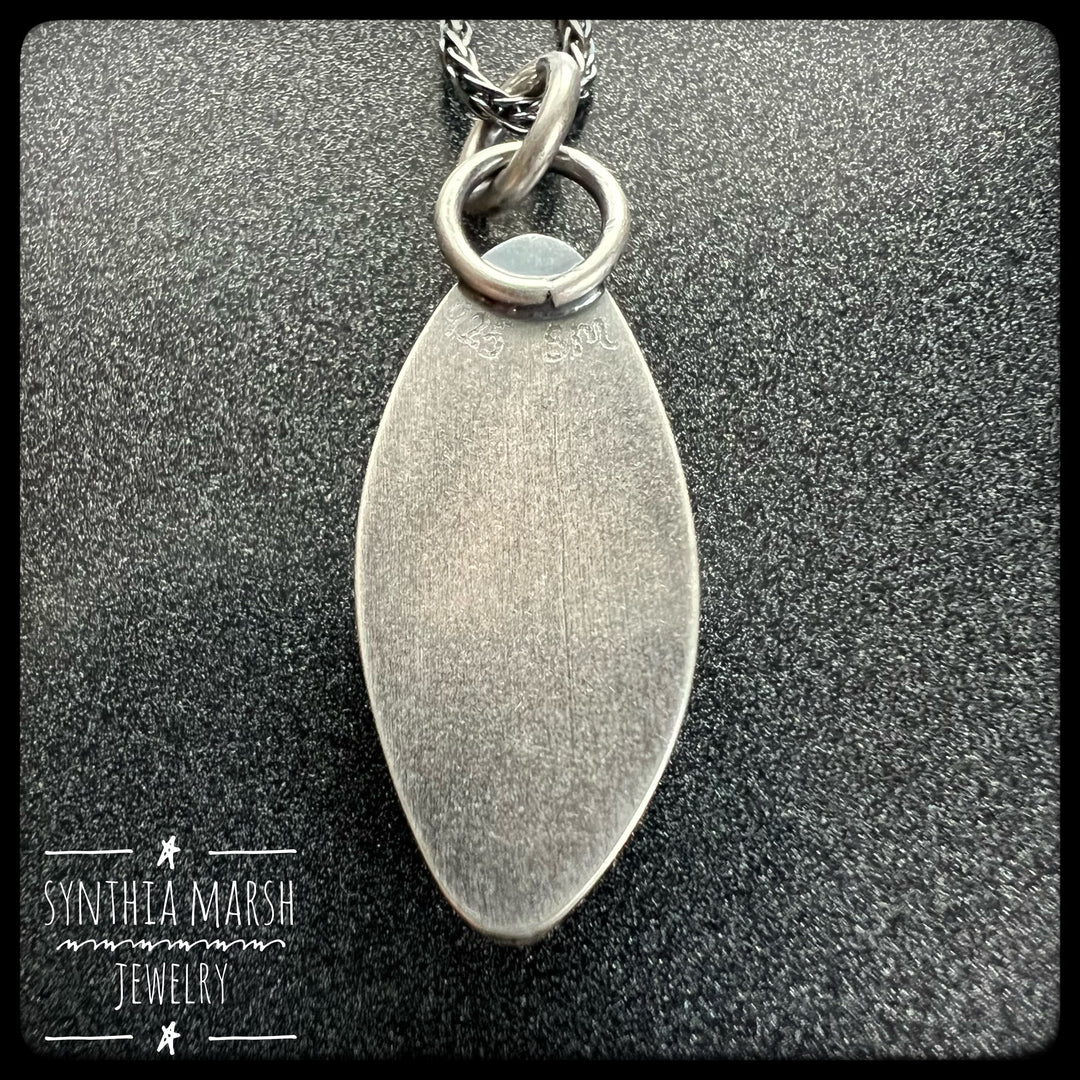 Lake Superior Agate Pendant Necklace #3 Sterling ~ Michigan Made ~ Upper Peninsula
