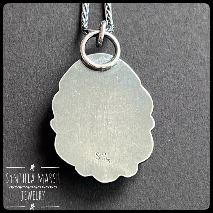 Michigan Petoskey Stone Pendant ~ Sterling Silver ~ Made in Michigan ~ Upper Peninsula