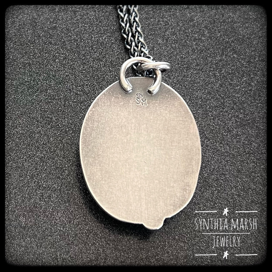 Michigan Puddingstone Pendant ~ Sterling Silver ~ Made in Michigan ~ Upper Peninsula
