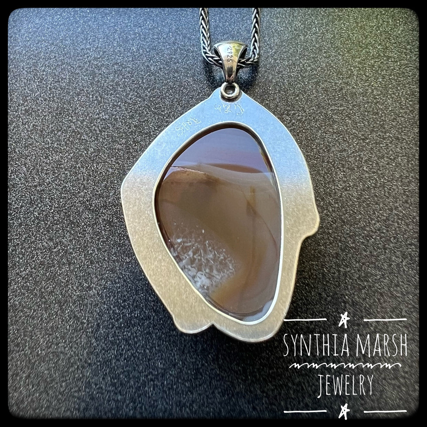 Lake Superior Agate ~ Sterling Silver Pendant ~ Made in Michigan's Upper Peninsula