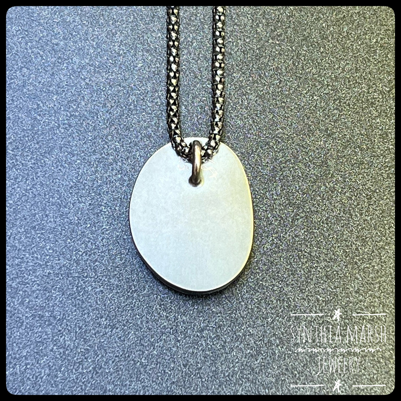 UP Jacobsville Sandstone Sterling Pendant Necklace ~ Made in Michigan's Keweenaw Peninsula
